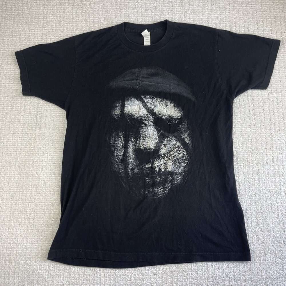 Y2K Ice Nine Kills Horrorwood The Silver Scream 2 Horror AOP T-Shirt Sz L Black